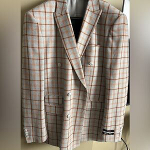 Designer double breasted suit